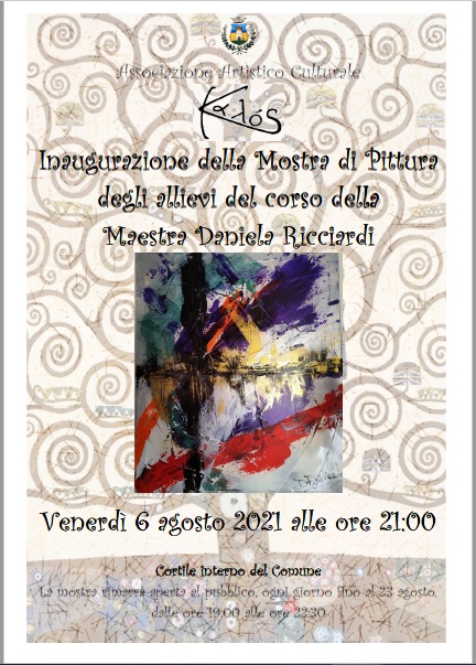 inaugurazione mostra pittura 6 agosto 2021