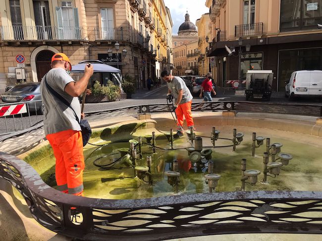 manutenzione fontana chieti