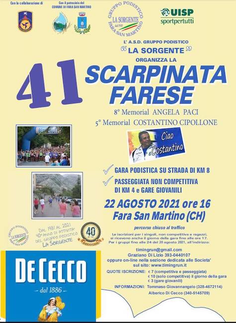 scarpinata farese 22-08-2021 locandina