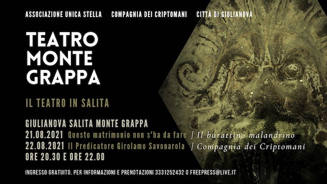 teatro montegrappa 21-22 agosto 2021