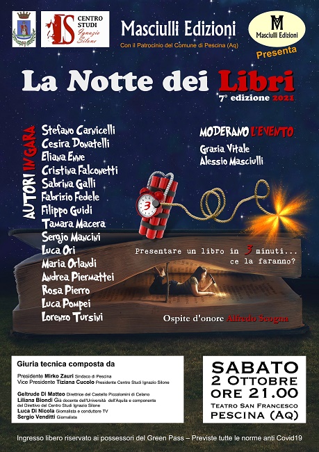 LA NOTTE DEI LIBRI 2021 locandina