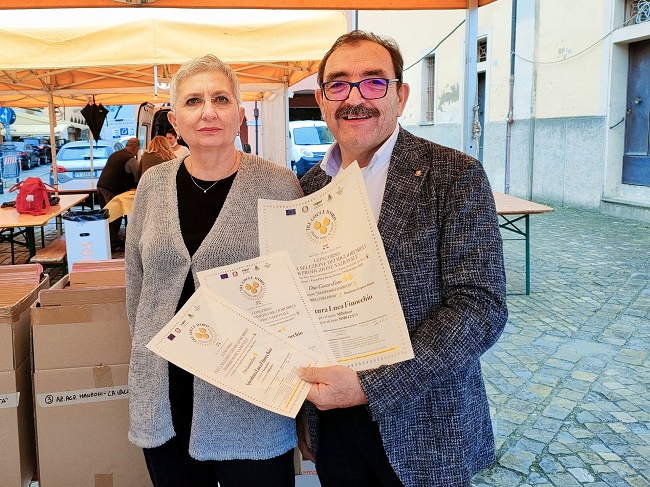 Luca Finocchio con Maria Lucia Piana