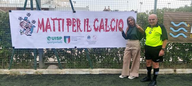 matti per il calcio striscione