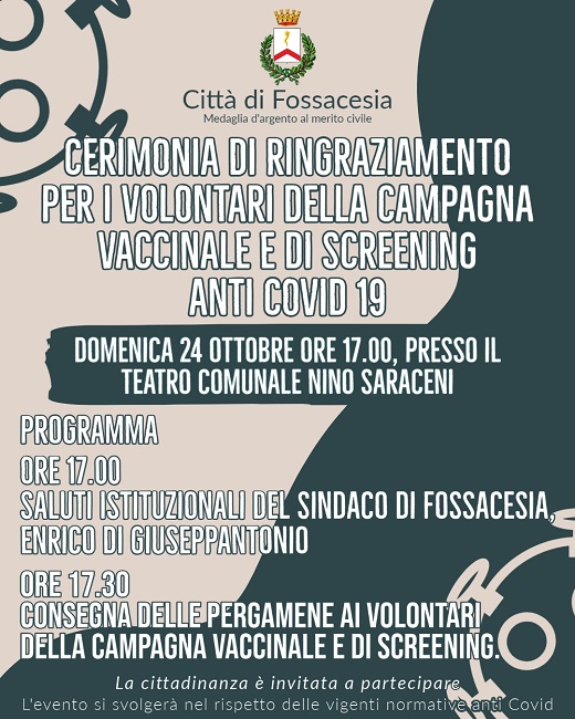 cerimonia pubblica Fossacesia