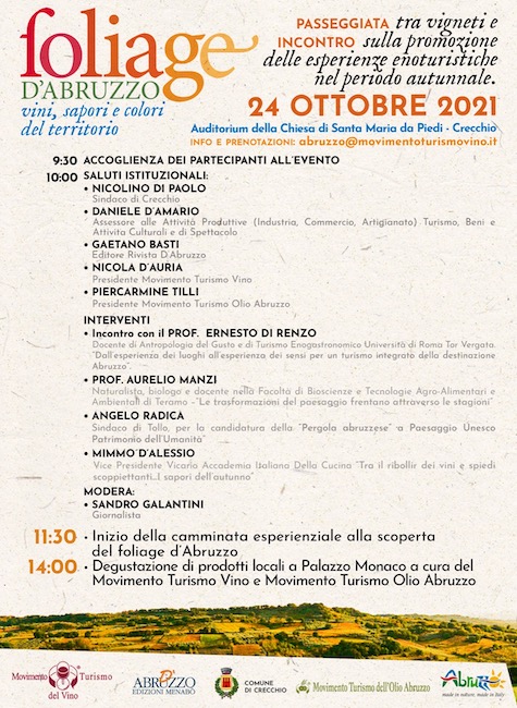 locandina foliage d'abruzzo