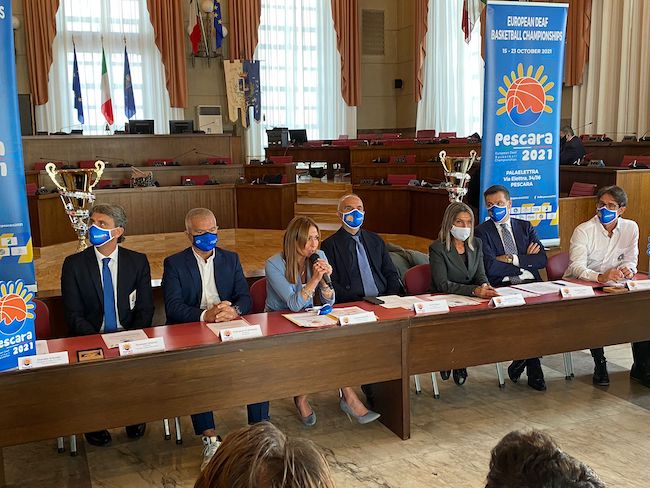 presentazione europei basket sordi pescara