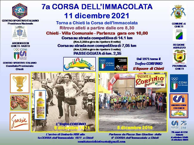 A.S. 2021.2022 7a CORSA DELL'IMMACOLATA 11.12.2021 MANIFESTO UFFICIALE 1