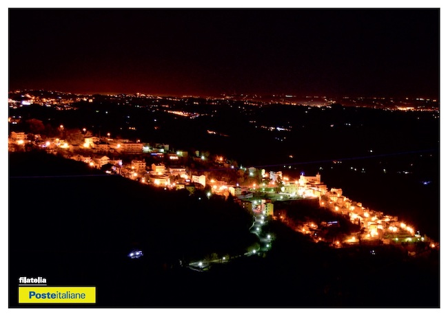 cartolina farindola notte