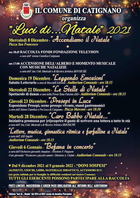 locandina eventi natale 2021 catignano