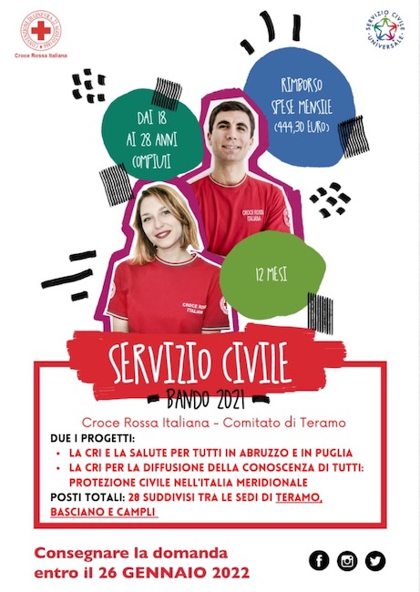 locandina bando servizio civile 2021