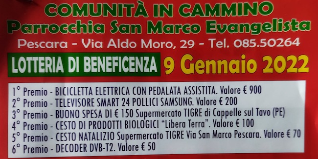 lotteria beneficenza san marco