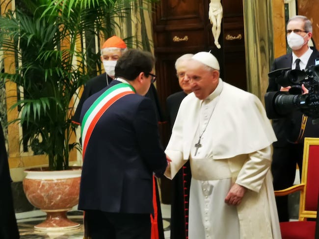 d'alberto con papa francesco