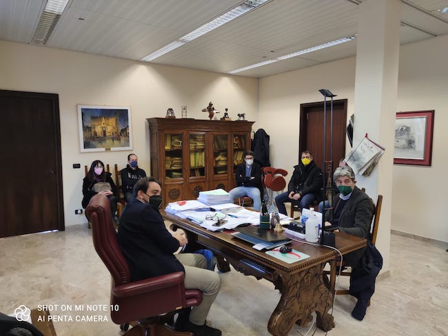 incontro d'alberto sindacati su parcheggi