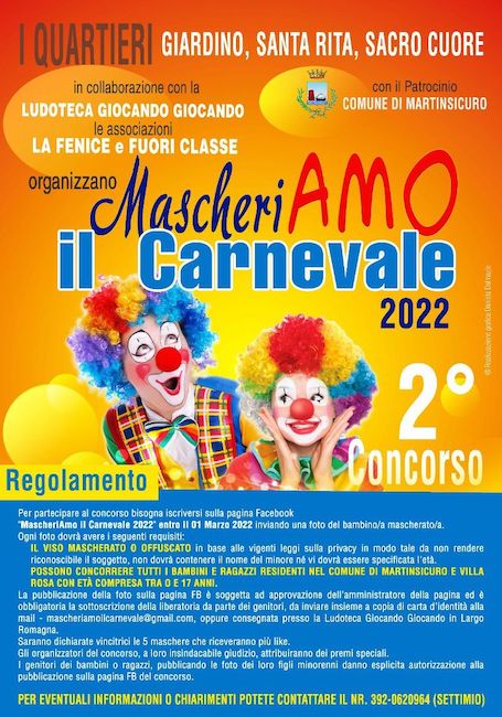 locandina mascheriamo il carnevale