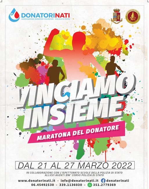 locandina maratona donatore