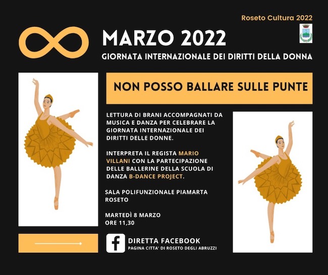 locandina roseto 8 marzo 2022