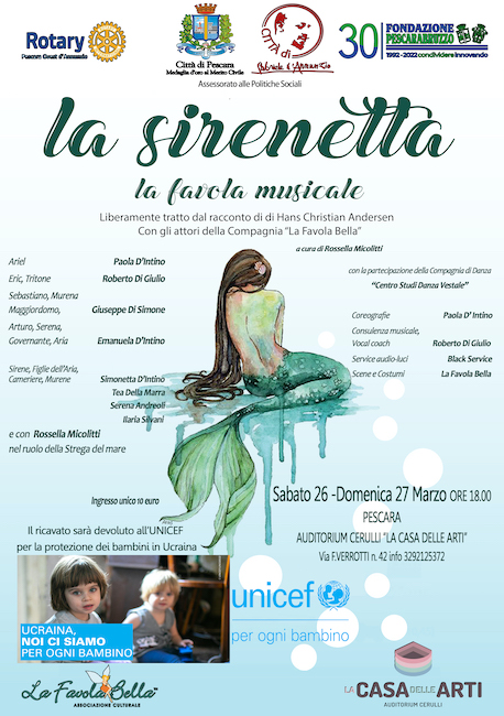 locandina la sirenetta 26-27 marzo 2022
