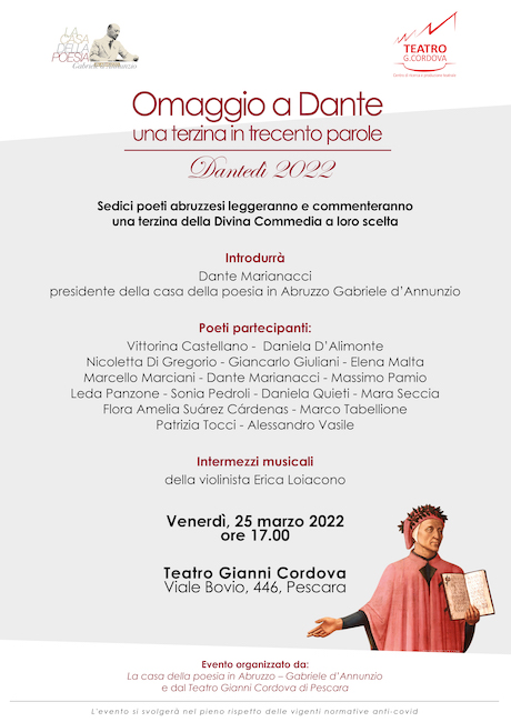 omaggio a dante 25 marzo 2022