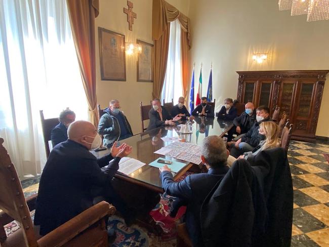 riunione sistema parcheggi pescara