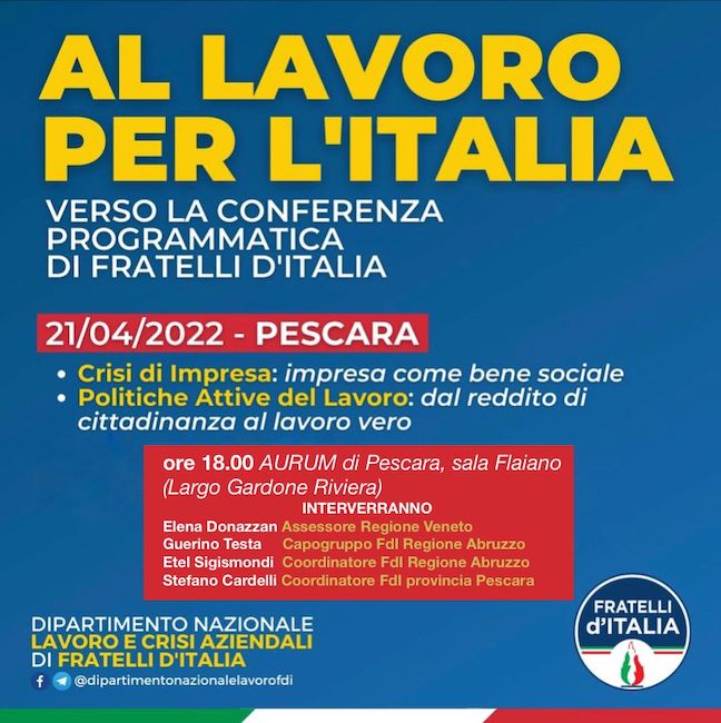 evento fdi 21 aprile 2022
