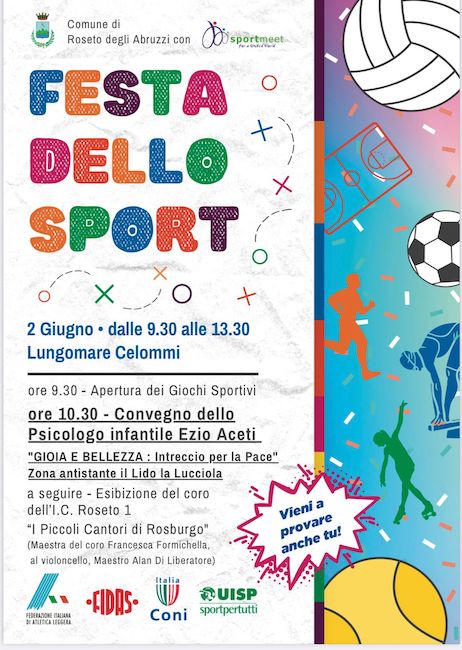 festa dello sport roseto 2022