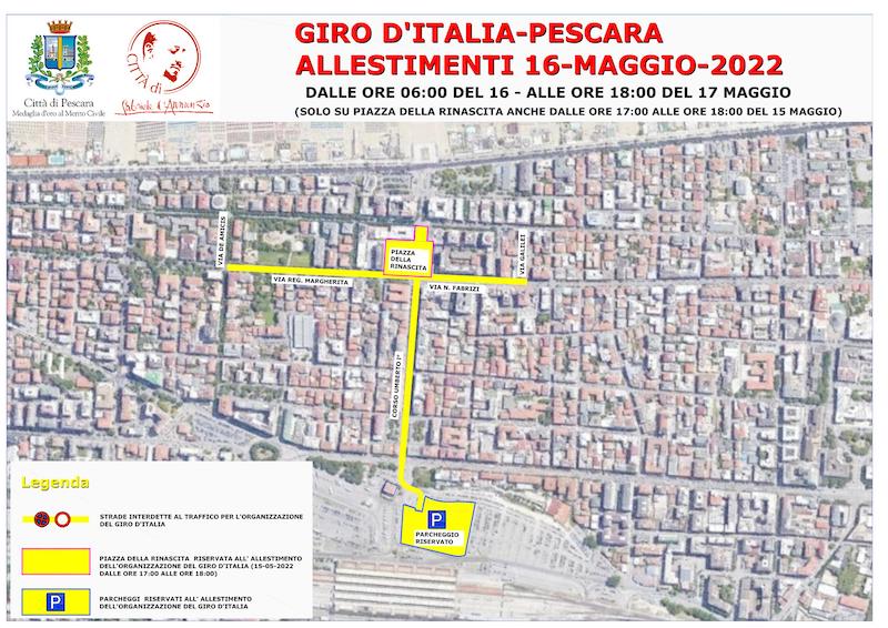 giro d'italia pescara 16 maggio 2022