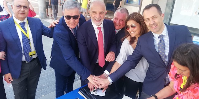 giro d'italia pescara annullo prima cartolina