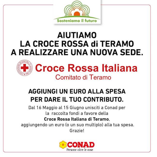 raccolta fondi conad cri teramo