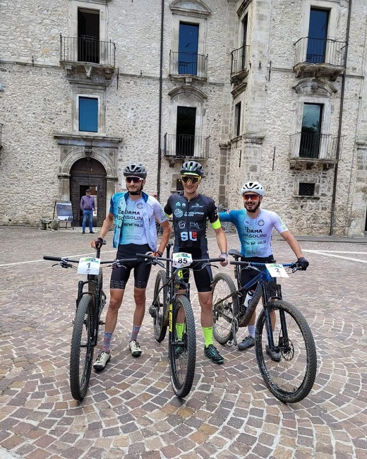 Granfondo Mtb Campo di Giove 13062022 podio Ferritto-Casella-Scipione