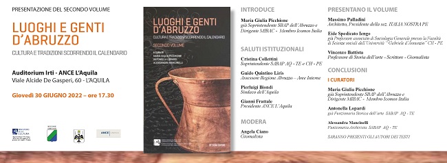 Invito presentazione volume Luoghi e genti d'Abruzzo