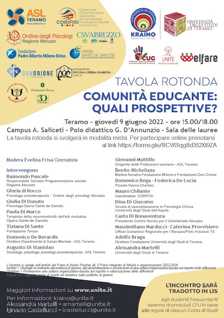 comunità educante 9 giugno 2022