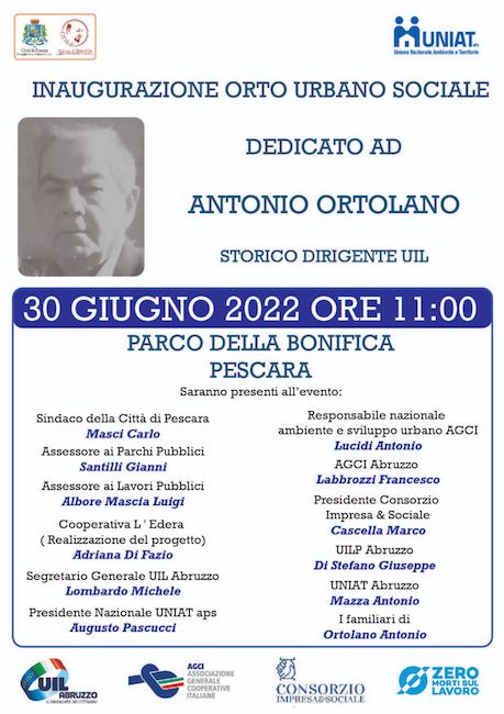 inaugurazione orto urbano sociale pescara