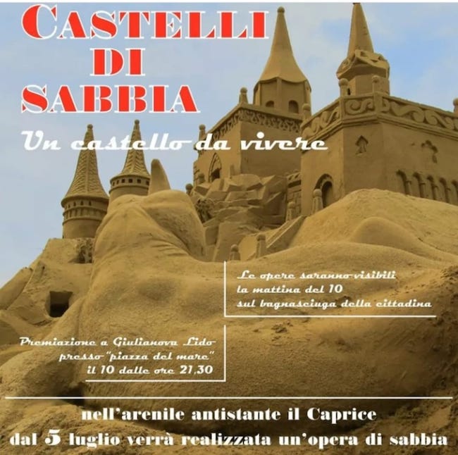 locandina castelli di sabbia
