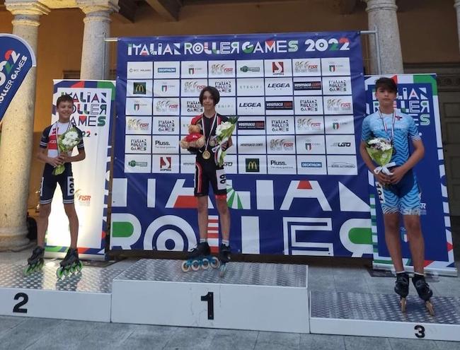 podio pattinaggio corsa