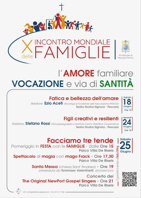x incontro mondiale famiglie Pescara