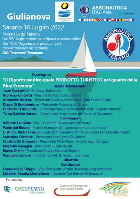 convegno diporto nautico 16 luglio 2022
