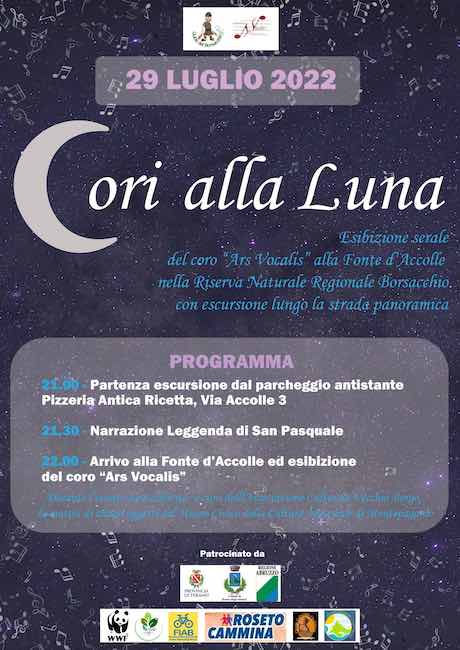 cori alla luna 29 luglio 2022