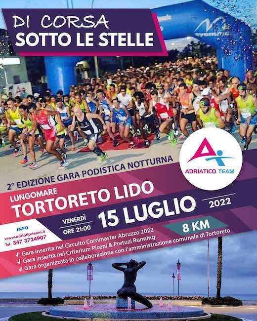 di corsa sotto le stelle tortoreto 15 luglio 2022