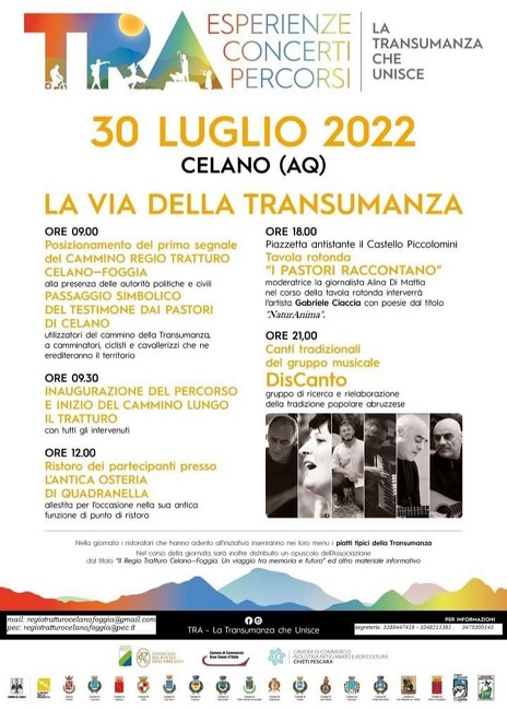 locandina transumanza celano
