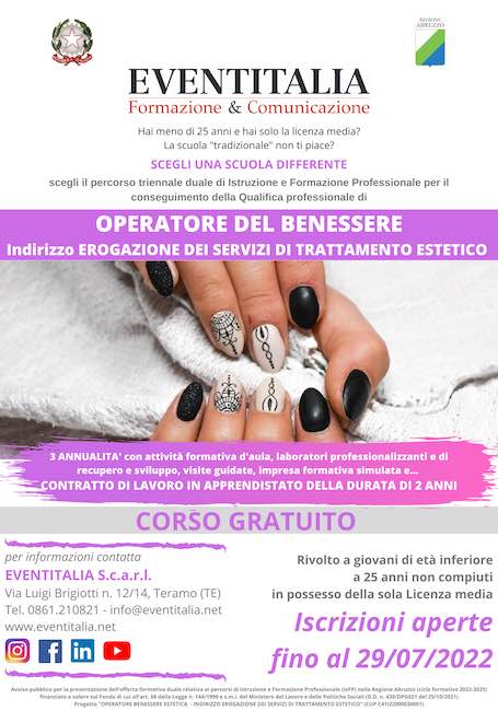 operatore benessere estetista