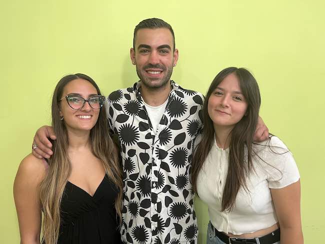 da sinistra Elena Serafini, Samuele Di Campli Ilaria e Luisa Travaglini