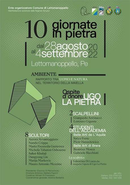 10 giornate di pietra 2022