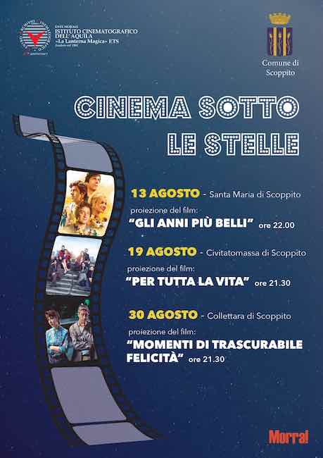 cinema sotto le stelle scoppito 2022