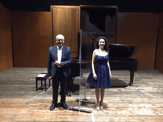 La soprano Chiara Tarquini e il pianista Raffaele Di Berto, protagonisti della serata del 24 agosto