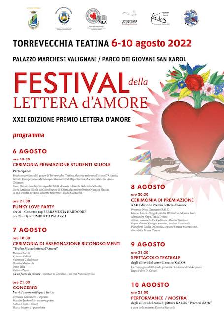 festival della lettera d'amore 2022