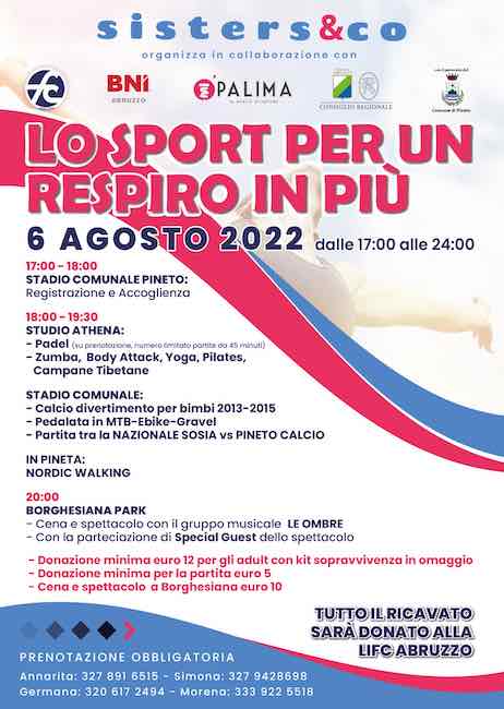 lo sport per un respiro in più