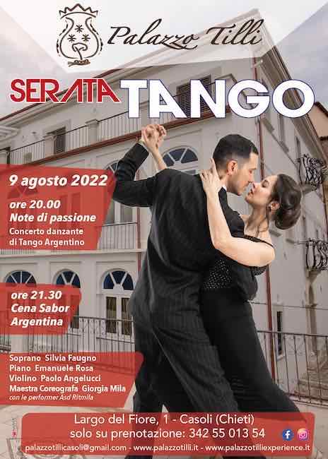 serata tango 9 agosto 2022