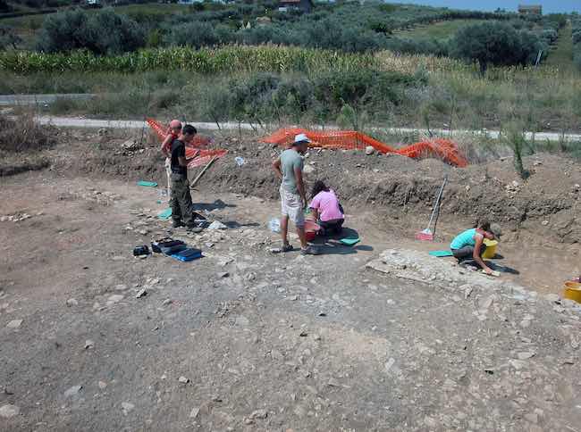 area via saline scavo