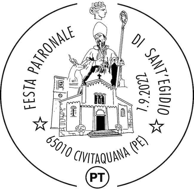 civitaquana annullo filatelico sant'egidio