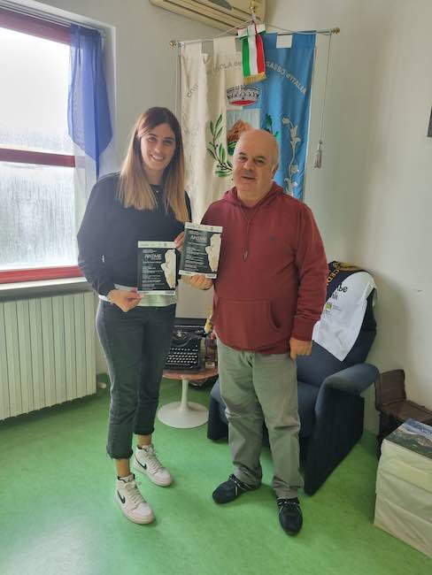 Il vicesindaco Francesca Melozzi e Paolo Iacone di Castellarte